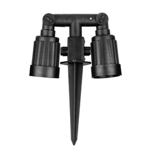 Carica l'immagine nel visualizzatore di Gallery, V-TAC PORTALAMPADA DOPPIO CON PICCHETTO PER LAMPADINE E27