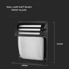 Carica l'immagine nel visualizzatore di Gallery, V-TAC PORTALAMPADA DA GIARDINO WALL LIGHT DA MURO PER LAMPADINE E27