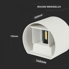 Carica l'immagine nel visualizzatore di Gallery, V-TAC LAMPADA DA MURO WALL LIGHT CON DOPPIO LED COB 6W