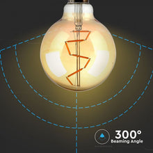 Carica l'immagine nel visualizzatore di Gallery, V-TAC LAMPADINA LED E27 4W GLOBO G95 FILAMENTO AMBRATA