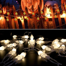 Cargar imagen en el visor de la galería, 2 STRISCIE LED / 3.2m 20 LED ZUCCHE E SCHELETTRI modalità alimentati a Batteria