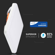 Carica l'immagine nel visualizzatore di Gallery, V-TAC PANNELLO LED QUADRATO 12W SMD DA INCASSO REGOLABILE CON DRIVER CON CHIP SAMSUNG