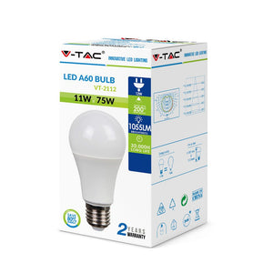 V-TAC  LAMPADINA LED E27 11W BULB A60