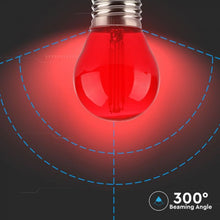 Carica l'immagine nel visualizzatore di Gallery, V-TAC LAMPADINA LED E27 2W MINIGLOBO G45 COLORATA FILAMENTO