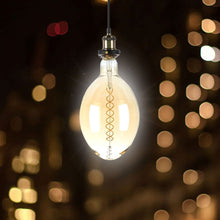 Carica l'immagine nel visualizzatore di Gallery, V-TAC LAMPADINA E27 FILAMENTO LED A DOPPIA SPIRALE 8W BULB A180 CON VETRO AMBRATO DIMMERABILE