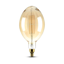 Carica l'immagine nel visualizzatore di Gallery, V-TAC LAMPADINA E27 FILAMENTO LED 8W BULB A180 CON VETRO AMBRATO DIMMERABILE