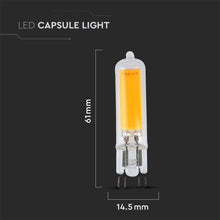 Carica l'immagine nel visualizzatore di Gallery, V-TAC LAMPADINA LED G9 3W BULB IP44