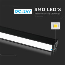 Carica l'immagine nel visualizzatore di Gallery, V-TAC MAGNETIC LINEAR LIGHT FARETTO LED MAGNETICO 30W NERO CRI≥90 100°