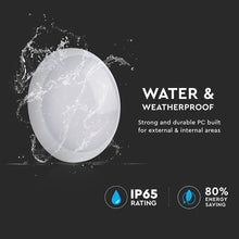 Carica l'immagine nel visualizzatore di Gallery, V-TAC PLAFONIERA LED 17W CON KIT EMERGENZA E SENSORE DI MOVIMENTO MICROONDE