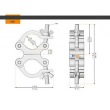 Carica l'immagine nel visualizzatore di Gallery, Global Truss 8231-B Swivel Coupler 50mm