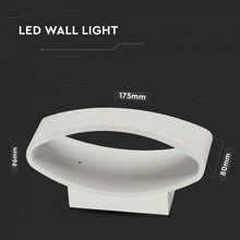 Carica l'immagine nel visualizzatore di Gallery, V-TAC LAMPADA DA MURO WALL LIGHT LED 5W FORMA ARROTONDATA COLORE BIANCO