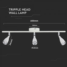 Cargar imagen en el visor de la galería, V-TAC  LAMPADA DA MURO WALL LIGHT LED 13,5W