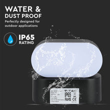 Carica l'immagine nel visualizzatore di Gallery, V-TAC LAMPADA DA MURO WALL LIGHT LED 6W TESTA RUOTABILE COLORE NERO IP65