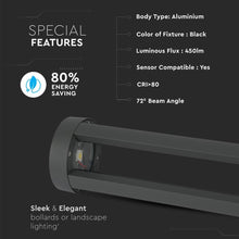 Carica l'immagine nel visualizzatore di Gallery, V-TAC LAMPADA LED DA GIARDINO CON FISSAGGIO A TERRA 10W COLORE NERO