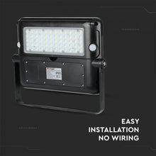 Carica l'immagine nel visualizzatore di Gallery, V-TAC LAMPADA DA MURO LED 10W CON PANNELLO SOLARE E SENSORE COLORE NERO