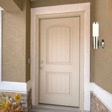 Cargar imagen en el visor de la galería, V-TAC PORTALAMPADA DA GIARDINO WALL LAMP DA MURO ROTONDO PER LAMPADINE E27