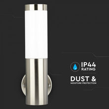 Cargar imagen en el visor de la galería, V-TAC PORTALAMPADA DA GIARDINO WALL LAMP DA MURO ROTONDO PER LAMPADINE E27