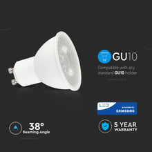 Cargar imagen en el visor de la galería, V-TAC LAMPADINA LED GU10 8W FARETTO SPOTLIGHT CHIP SAMSUNG 38°