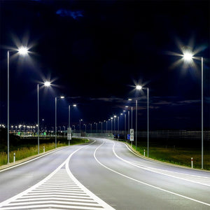V-TAC LAMPADA STRADALE LED 150W LAMPIONE SMD CHIP SAMSUNG FASCIO LUMINOSO TYPE 3M