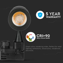 Carica l'immagine nel visualizzatore di Gallery, V-TAC PRO TRACK LIGHT LED COB 18W CRI≥90 COLORE NERO