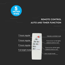 Carica l'immagine nel visualizzatore di Gallery, V-TAC FARO LED 12W A BATTERIA CON PANNELLO SOLARE E TELECOMANDO