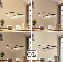 Carica l'immagine nel visualizzatore di Gallery, Lucande Moderna lampada a sospensione LED Mirasu nera