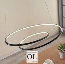 Carica l'immagine nel visualizzatore di Gallery, Lucande Moderna lampada a sospensione LED Mirasu nera