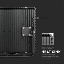 Carica l'immagine nel visualizzatore di Gallery, V-TAC FARO LED SMD 400W IP65 HIGH LUMENS ULTRASOTTILE CHIP SAMSUNG COLORE NERO