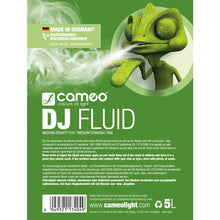 Carica l'immagine nel visualizzatore di Gallery, Cameo DJ Fluid 5L