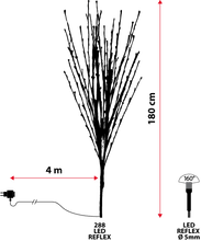 Cargar imagen en el visor de la galería, Ramo bianco, h. 180 cm, led bianco caldo o freddo
