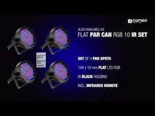 Carica e avvia il video nel visualizzatore di galleria, Cameo Flat PAR RGB 10 kit
