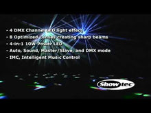 Carica e avvia il video nel visualizzatore di galleria, Showtec Cyclone 4 RGBW 10W 4in1 LED