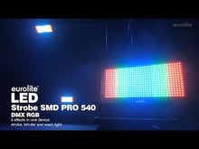 Carica e avvia il video nel visualizzatore di galleria, Eurolite LED Strobe SMD PRO 540 DMX RGB
