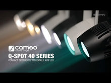 Carica e avvia il video nel visualizzatore di galleria, Cameo Q-Spot 40 RGBW White
