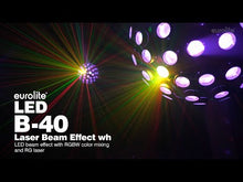Carica e avvia il video nel visualizzatore di galleria, Eurolite LED B-40 Laser Beam Effect WH