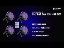 Cargar y reproducir el video en el visor de la galería, Cameo Flat PAR RGB 10 IR white