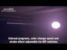 Carica e avvia il video nel visualizzatore di galleria, Eurolite LED PST-9W TCL DMX Spot
