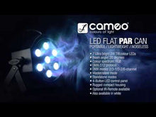 Carica e avvia il video nel visualizzatore di galleria, Cameo Flat PAR TRI 7 x 3W IR