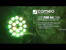 Cargar y reproducir el video en el visor de la galería, Cameo Studio P ST 64 Q 18 x 8W