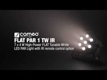 Carica e avvia il video nel visualizzatore di galleria, Cameo Flat PAR 1 TW IR Black