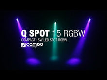 Carica e avvia il video nel visualizzatore di galleria, Cameo Q-Spot 15 RGBW Black