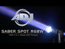 Carica e avvia il video nel visualizzatore di galleria, ADJ Saber Spot RGBW
