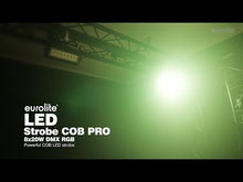 Carica e avvia il video nel visualizzatore di galleria, Eurolite LED Strobe COB PRO 8x20W RGB
