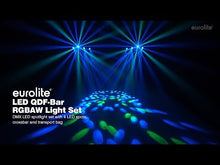 Carica e avvia il video nel visualizzatore di galleria, Eurolite LED QDF-Bar RGBAW Lightset
