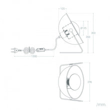Cargar imagen en el visor de la galería, LAMPADA DA TAVOLO PARABOLA