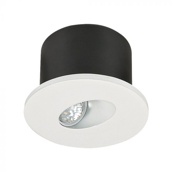 V-TAC RD FARETTO SEGNAPASSO LED DA INCASSO ROTONDO 3W COB