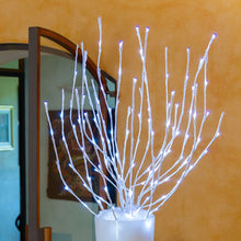 Cargar imagen en el visor de la galería, Ramo bianco, h. 100 cm, led bianco
