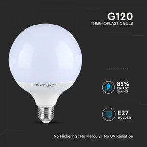 V-TAC LAMPADINA LED E27 17W GLOBO G120 CHIP SAMSUNG