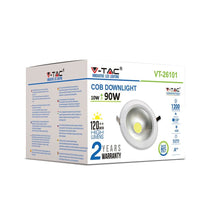 Cargar imagen en el visor de la galería, V-TAC RD FARETTO LED DA INCASSO ROTONDO 10W COB
