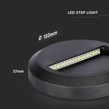 Carica l&#39;immagine nel visualizzatore di Gallery, V-TAC FARETTO SEGNAPASSO LED A MONTAGGIO SUPERFICIALE ROTONDO 2W PER ESTERNO
